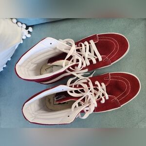 Mens Maroon Suede Vans